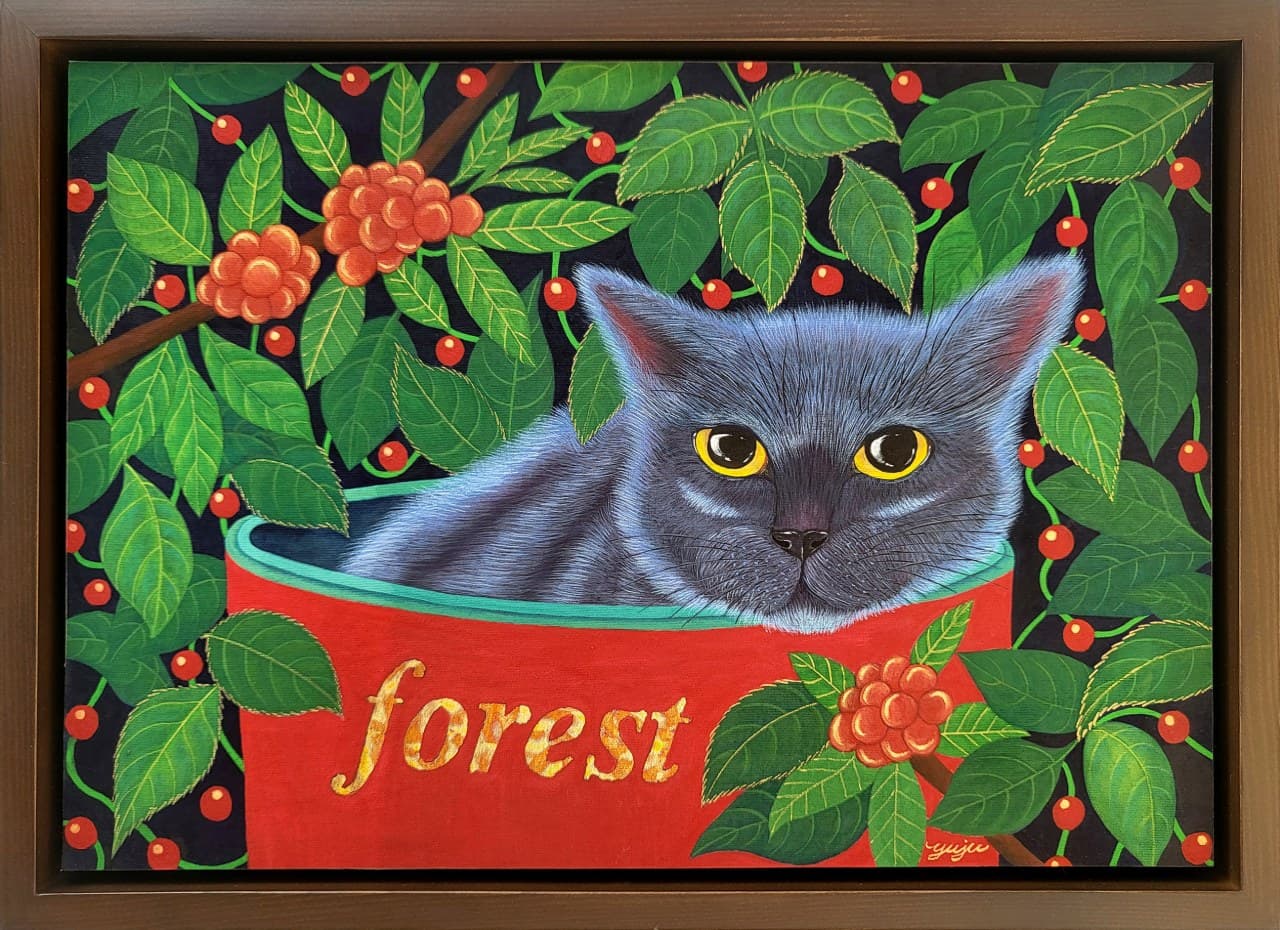 Cats in the forest_Black Cat